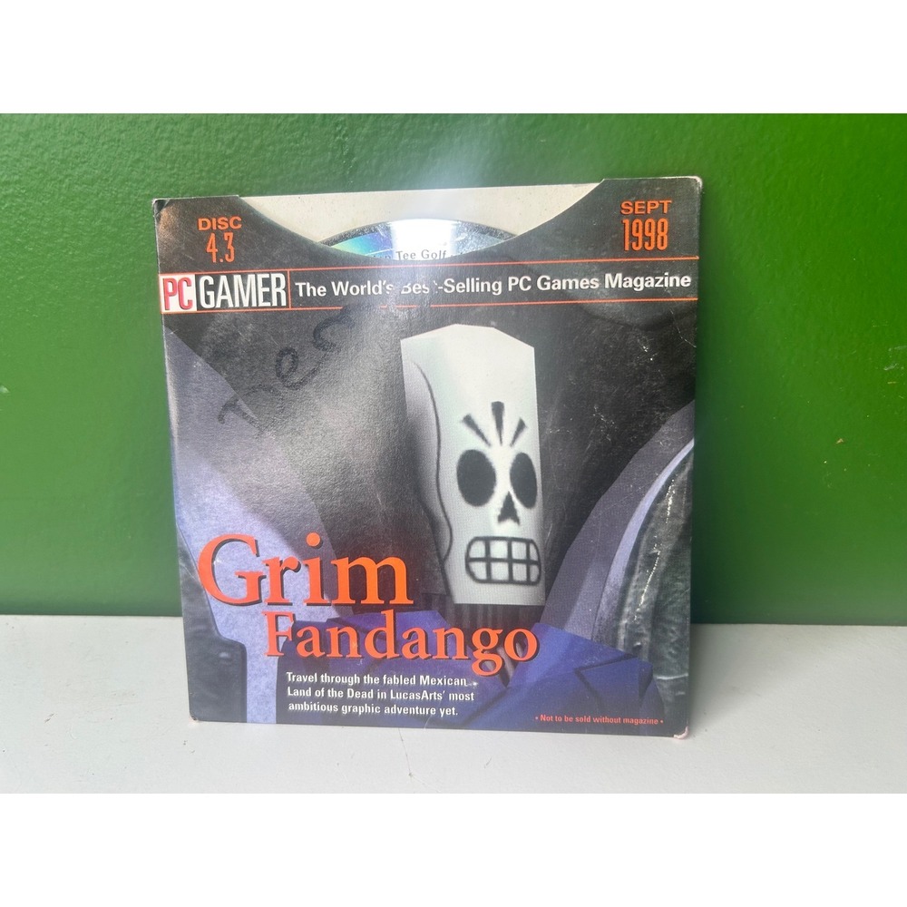 PC Gamer Disc 4.3 Sept 1998 Grim Fandango Final Fantasy VII Demos Vintage CD-ROM